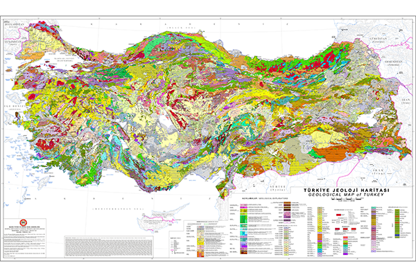Геологическая карта Турции (фрагмент)