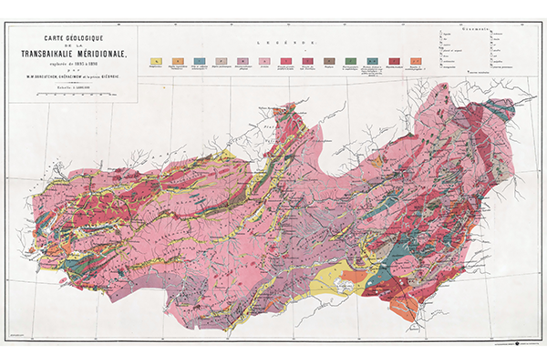 Геологическая карта Южного Забайкалья (фрагмент)