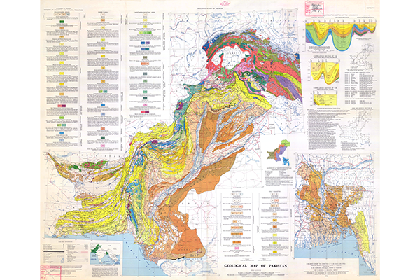 Геологическая карта Пакистана (фрагмент)
