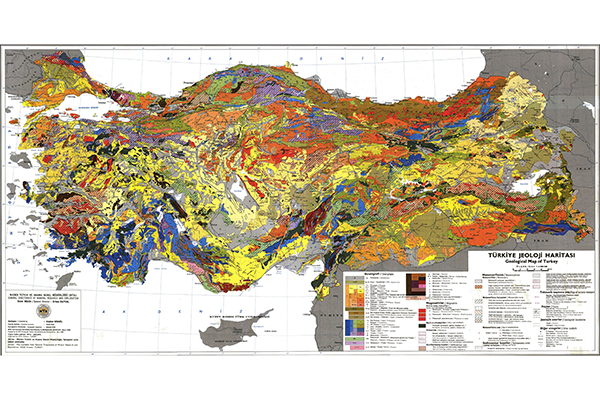 Геологическая карта Турции (фрагмент)