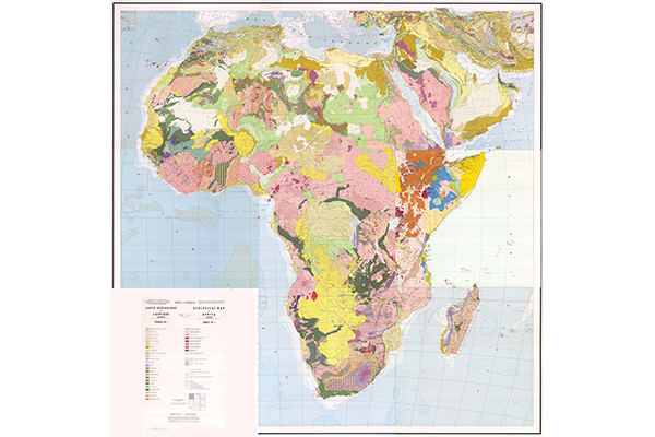 Геологическая карта Африки (фрагмент)